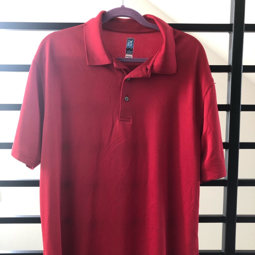 PGA Tour Red Polo